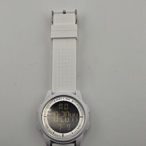Golden Hour Digital Watch Gray White Professional Waterproof Stopwatch Sports